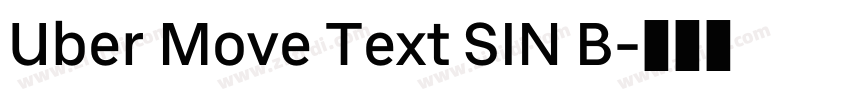 Uber Move Text SIN B字体转换